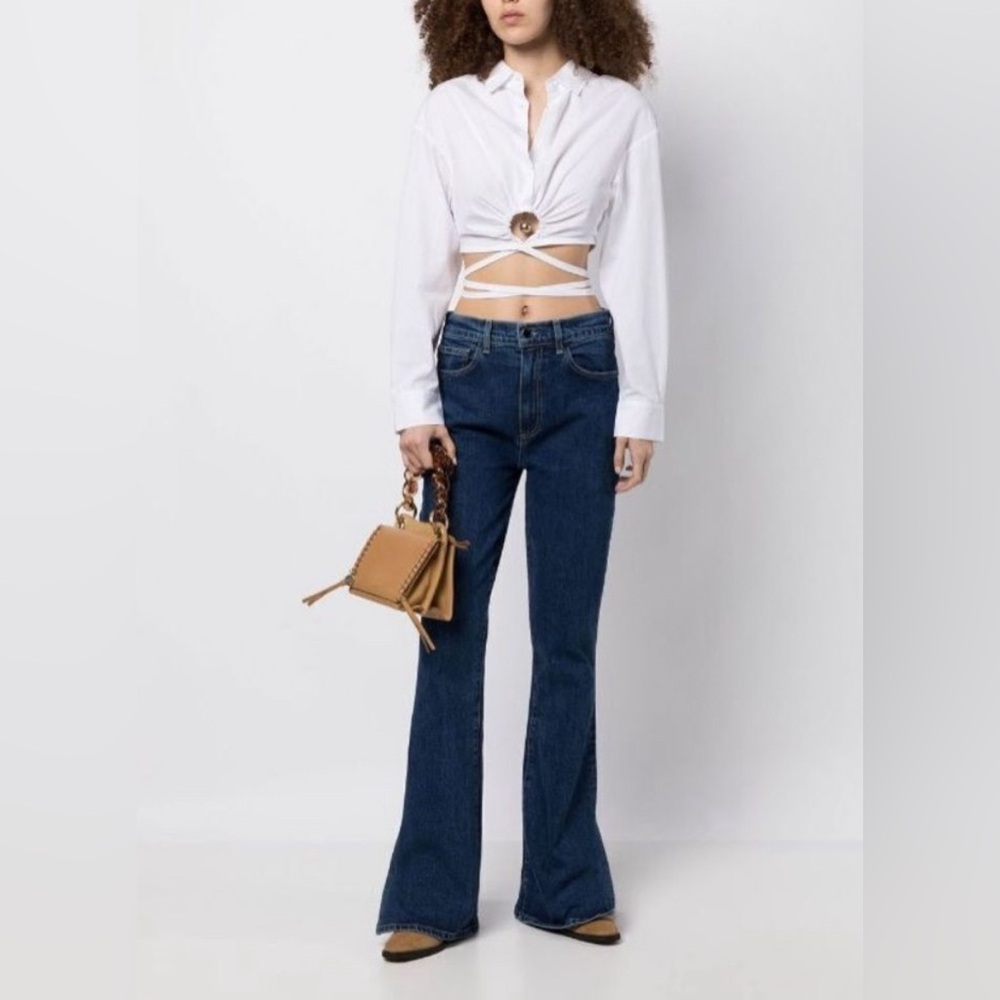 LE JEAN stella flare jean in hawk 29
